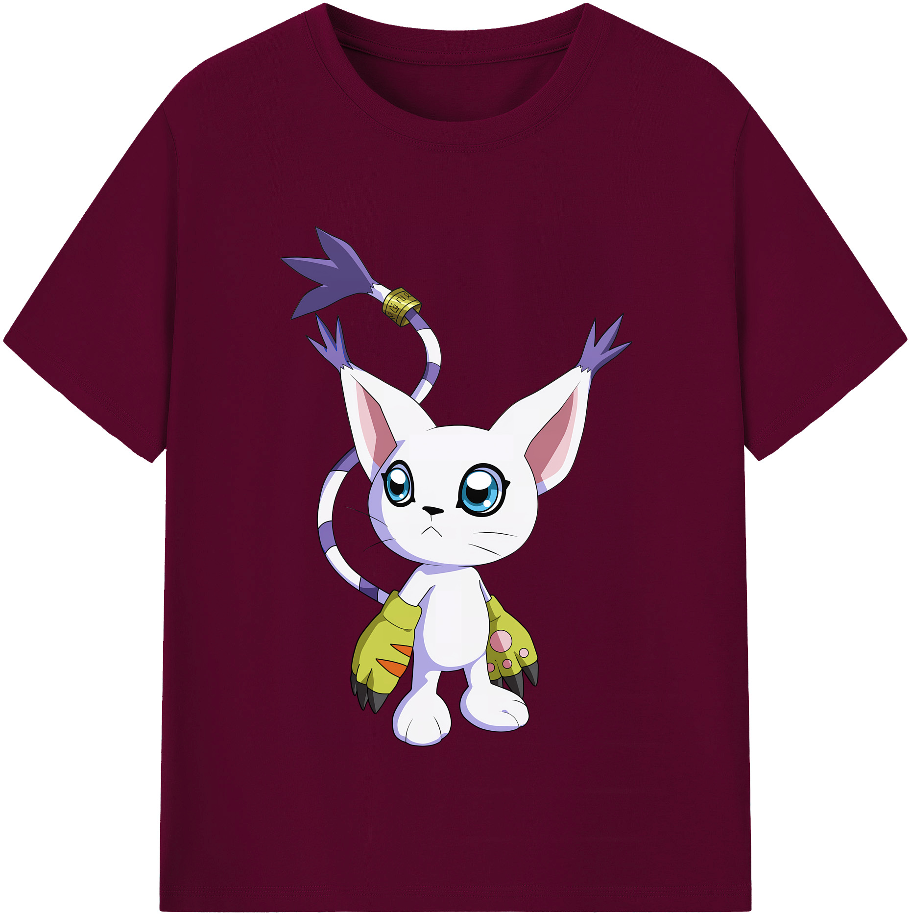 （画像用） Digimon デジタルモンスター/デジモン レディースカジュアルプリントTシャツ（綿100％）